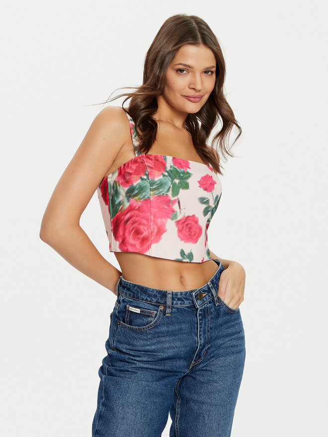 Guess Guess Top W5RH26 WGLO2 De color Regular Fit
