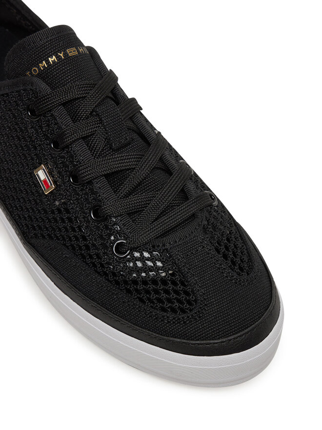 Tommy Hilfiger Sneakers Tommy Hilfiger Th Open Mesh Vulc Sneaker FW0FW08684 Negru