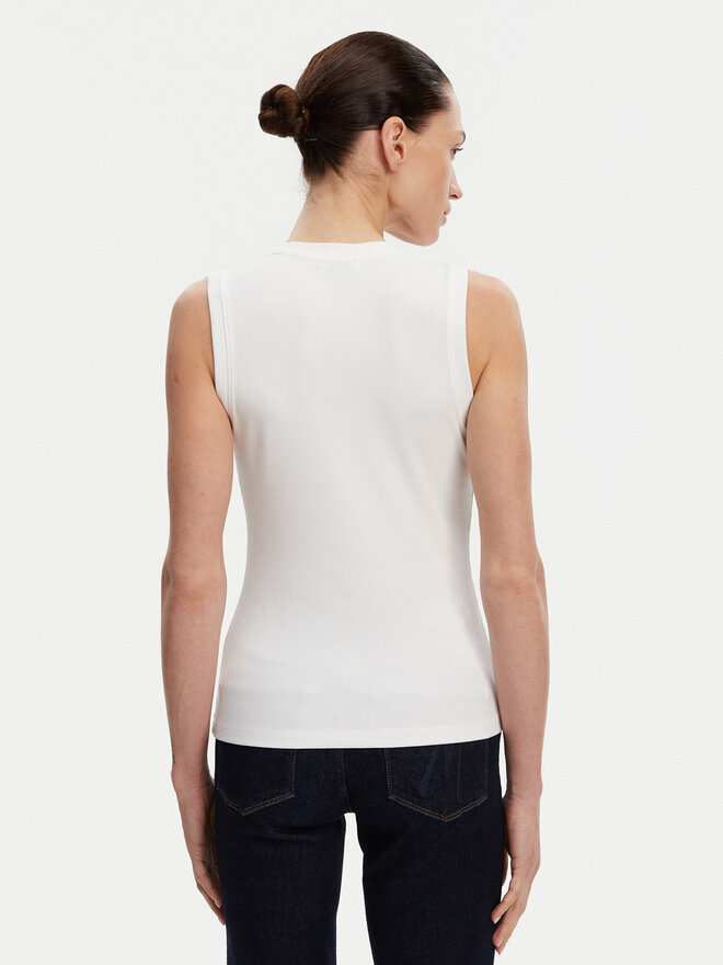 Fracomina Fracomina Топ FP25ST2001J40101 Білий Slim Fit