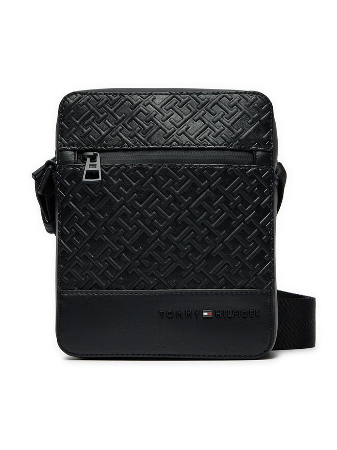 Tommy Hilfiger Válltáska Tommy Hilfiger Monogram Mini Reporter AM0AM12677 Fekete