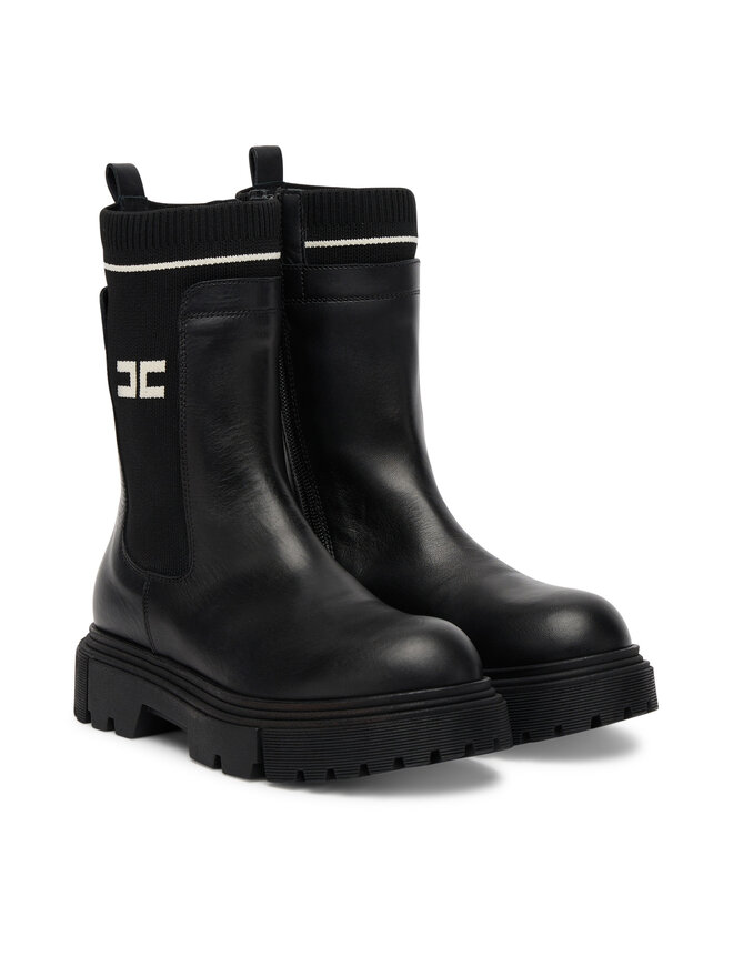 Elisabetta Franchi Stiefeletten Elisabetta Franchi Chelsea F4A5-E0424-1316930 Schwarz