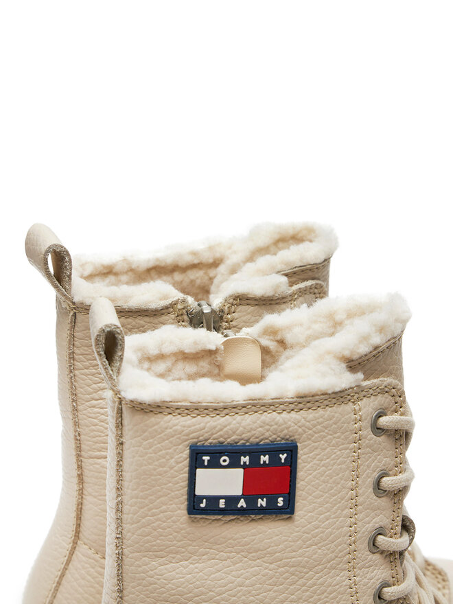 Tommy Jeans Schnürschuhe Tommy Jeans Tjw Urban Boot Tumbled EN0EN02317 Beige