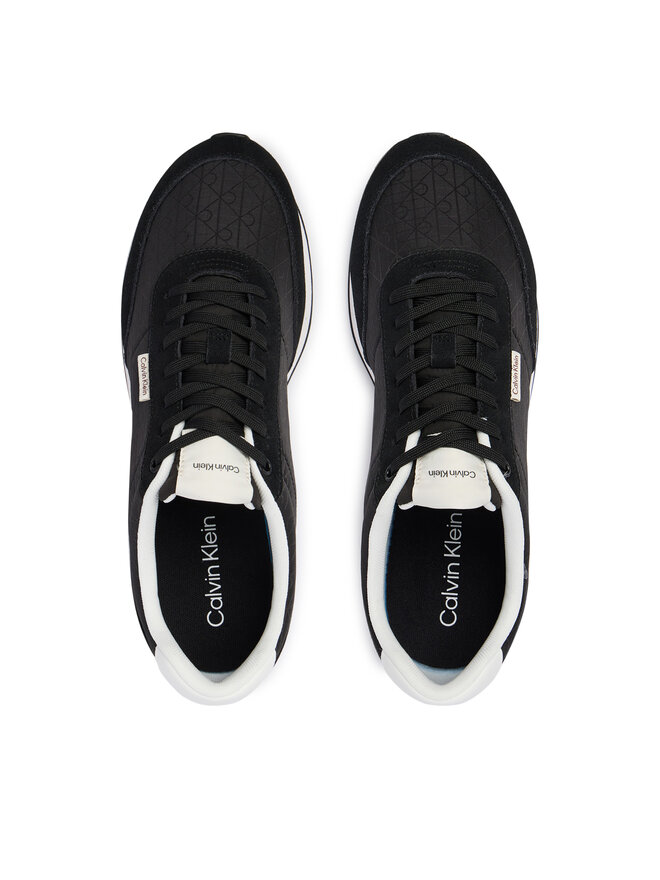 Calvin Klein Sneakers Calvin Klein Retro Runner Ripstop Aop Ny HM0HM02140 Schwarz