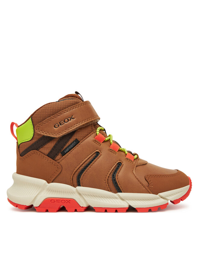 Geox Botines planos Geox J Flexyper Plus J56LCC 0FUME C0616 S Marrón