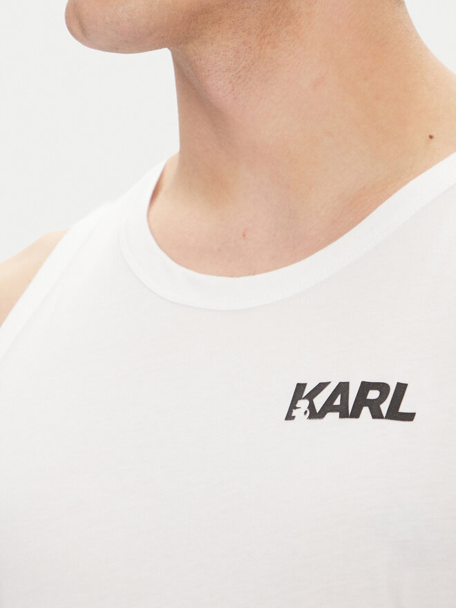 KARL LAGERFELD KARL LAGERFELD Tank-Top A1M46069 Weiß Regular Fit