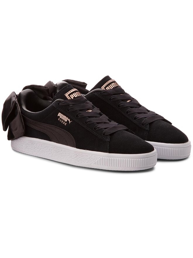 Puma suede bow noir new arrivals
