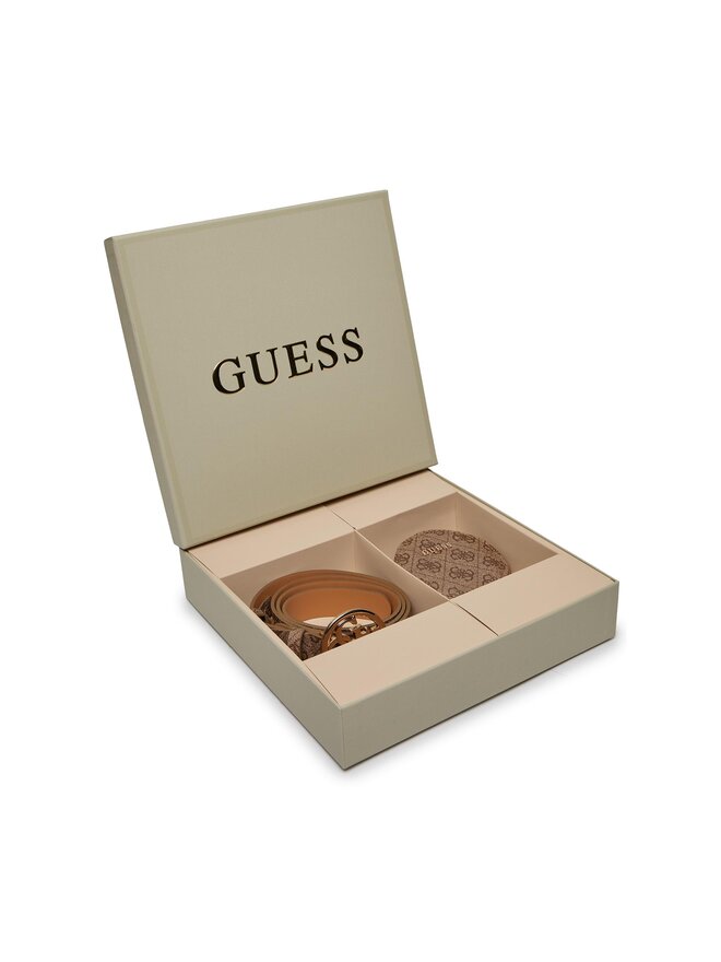Guess Комплект колан и чантичка Guess Gift Box GFBOXW P4101 Бежов