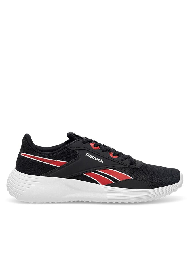 Black and red reebok shoes best sale