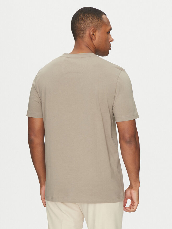 BOSS BOSS Футболка Tape Logo 50530990 Бежевий Regular Fit