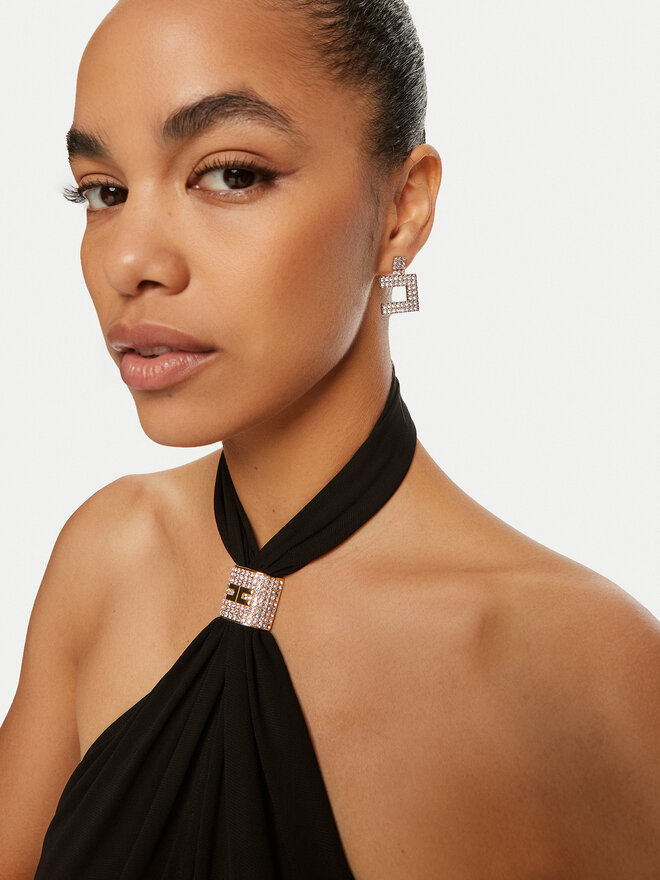 Elisabetta Franchi Náušnice Elisabetta Franchi OR-07-B46E2-V220 Strieborná