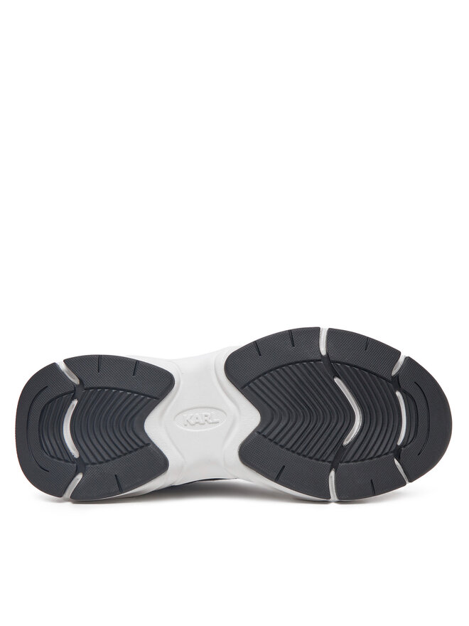 KARL LAGERFELD Sneakersy KARL LAGERFELD Komet KL65638M Srebrny