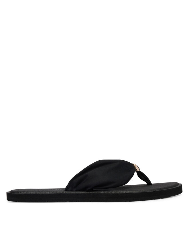 Tommy Hilfiger Zehentrenner Tommy Hilfiger Scandi Soft Summer Sandal FW0FW09421 Schwarz