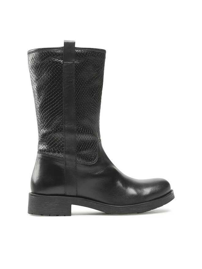 Bottes Geox D Rawelle H D266RH 0TU41 C9999 Noir chaussures