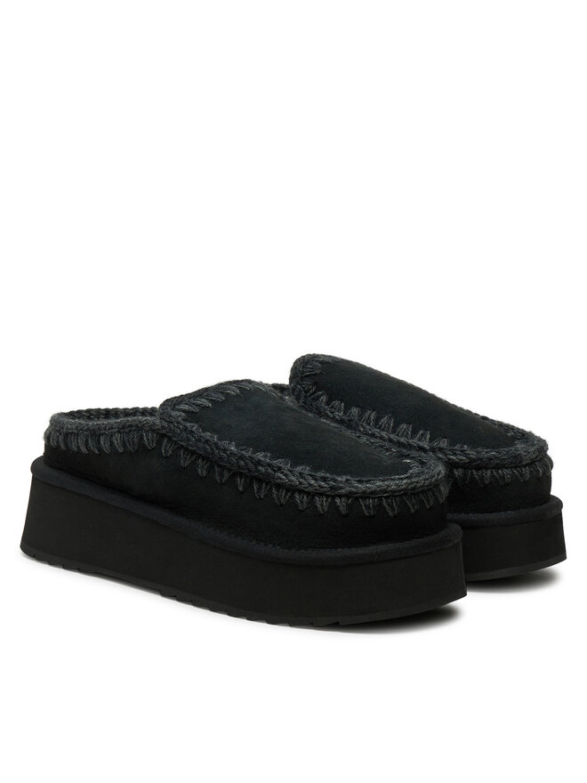 Mou Пантофи Mou Clog Eskimo Platform FW681004A Черен