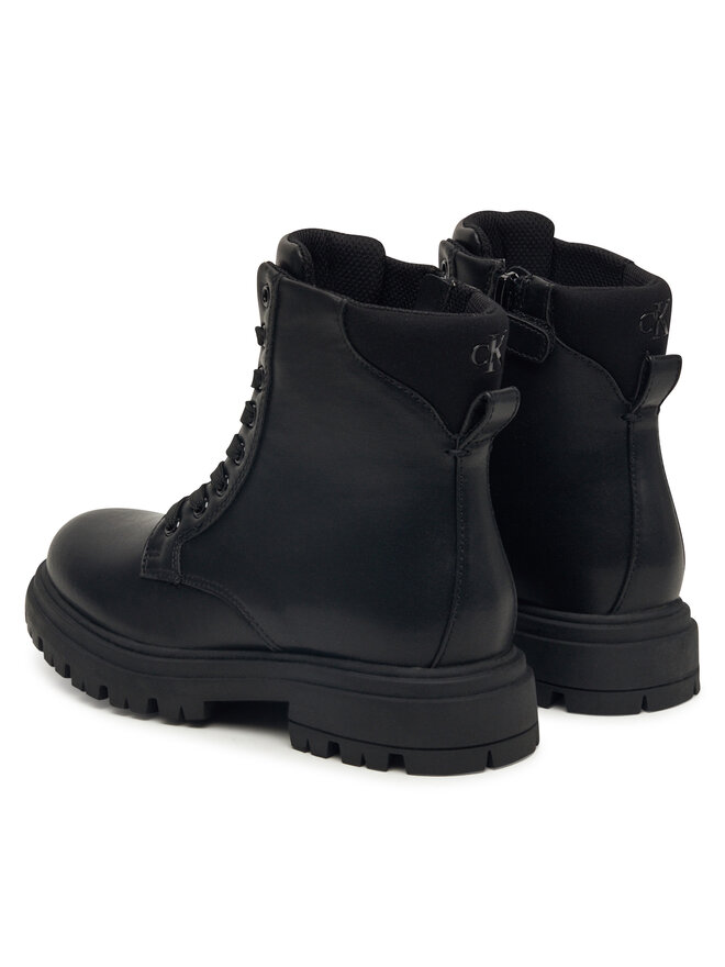 Calvin Klein Schnürstiefeletten Calvin Klein Lace Up Bootie V3A5-83120-1464 D Schwarz