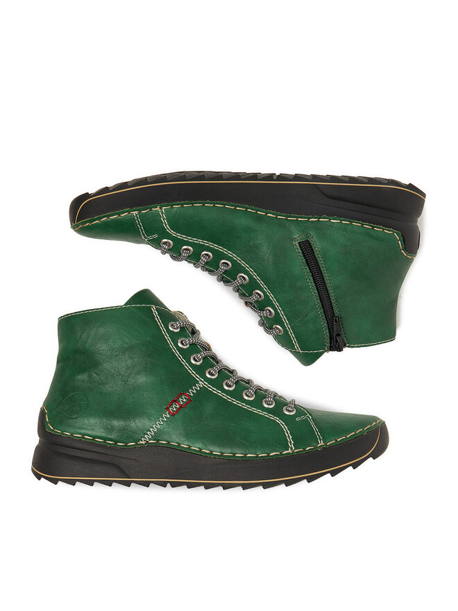 Rieker Polokozačky Rieker 71510-52 Zelená