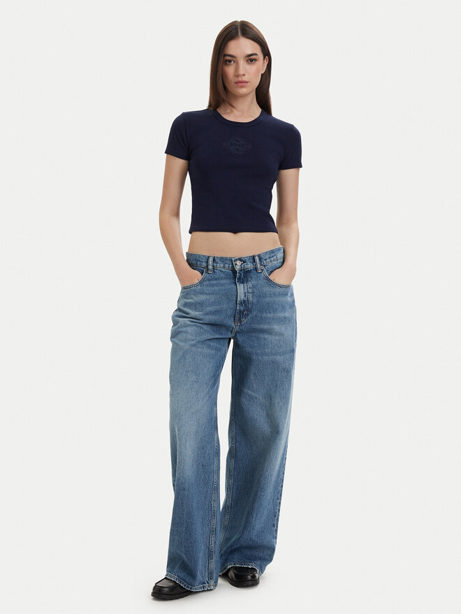 HUGO HUGO Футболка Delanor 50570857 Cиній Slim Fit