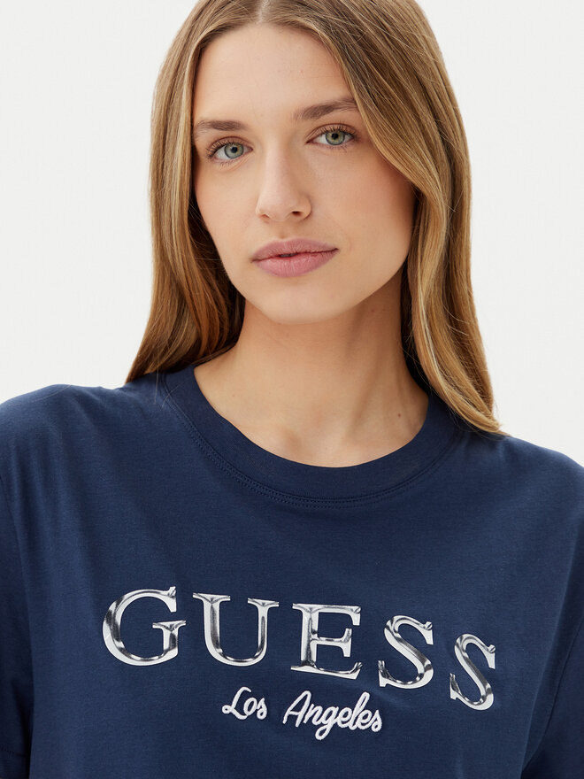 Guess Guess Póló V5GI09 K9RM1 Sötétkék Regular Fit