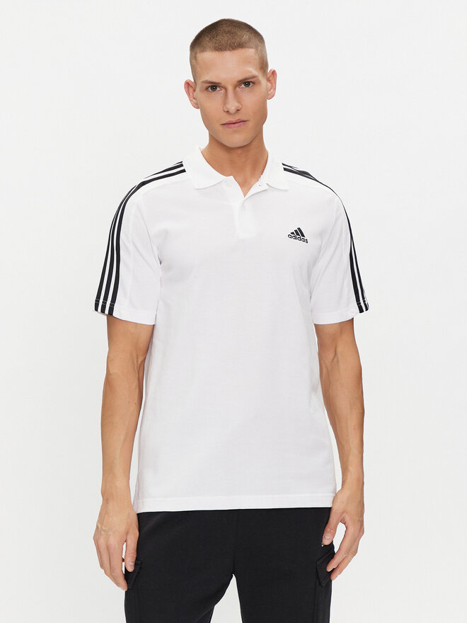 adidas adidas Poloshirt Essentials Piqué Embroidered Small Logo 3-Stripes Polo Shirt IC9312 Weiß Regular Fit