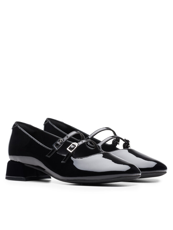 Clarks Baleríny Clarks Daiss 30 Shine 26174712 Čierna
