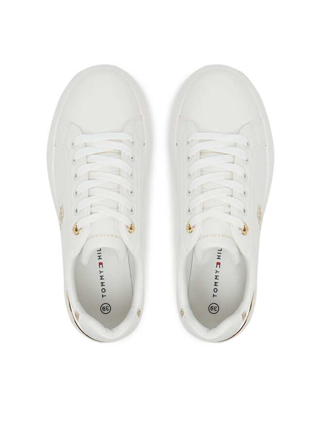 Tommy Hilfiger Снікерcи Tommy Hilfiger Low Cut Lace-Up T3A9-33985-1355 D Білий