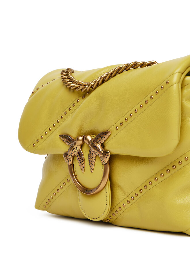 PINKO Kabelka PINKO Love Puff Mini Cl PE 25 PLTT 100039 A26T Zelená