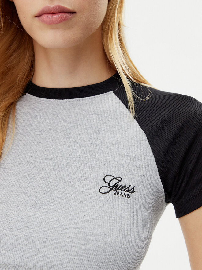 Guess Guess Camiseta W5GP61 KA0H1 Gris Regular Fit