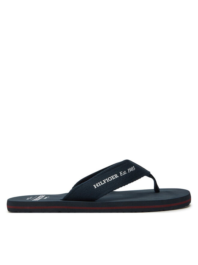 Zehentrenner Tommy Hilfiger Hilfiger 85 Beach Sandal FM0FM05339 Dunkelblau eschuhe