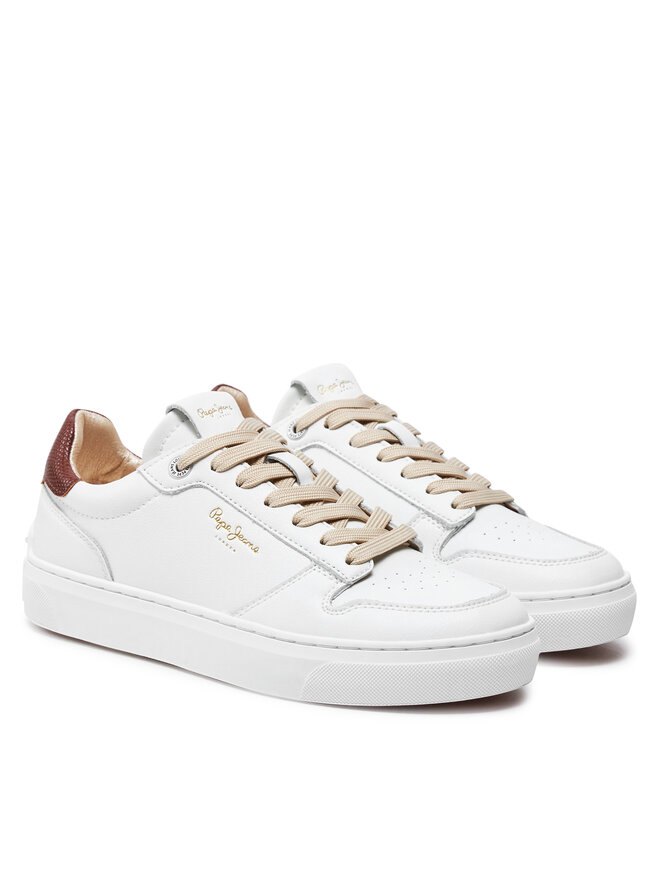 Pepe Jeans Sneakersy Pepe Jeans PLS00015 Biela
