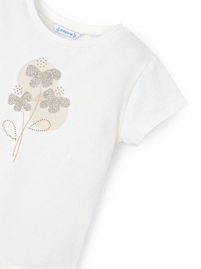 Mayoral Mayoral Camiseta 174 Écru Regular Fit