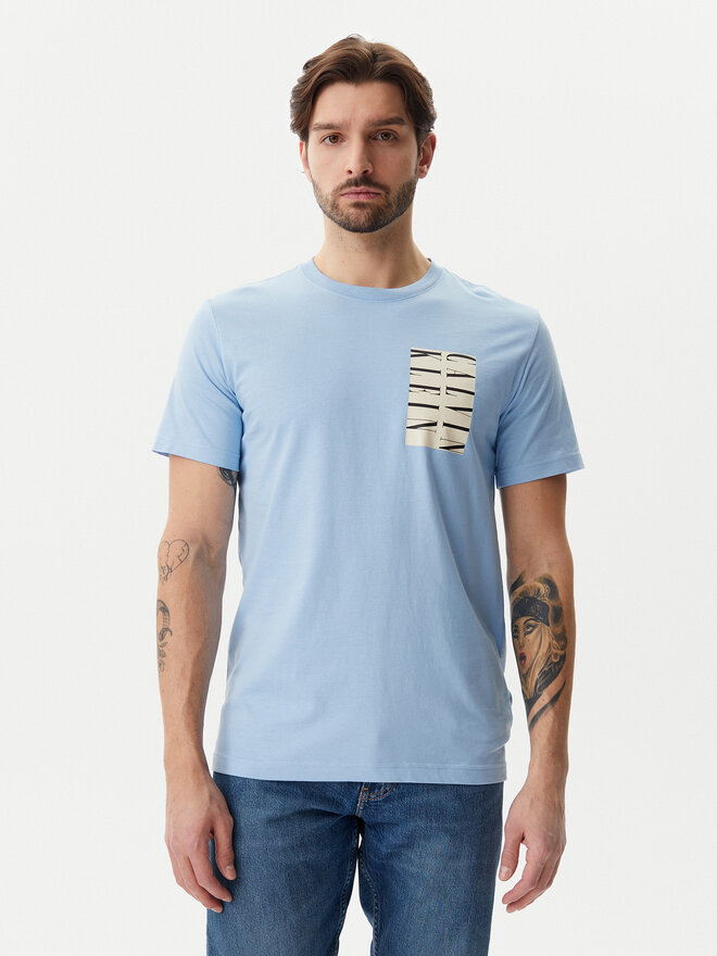 Calvin Klein Jeans Calvin Klein Jeans Футболка Serif Box Graphic J30J327474 Блакитний Regular Fit
