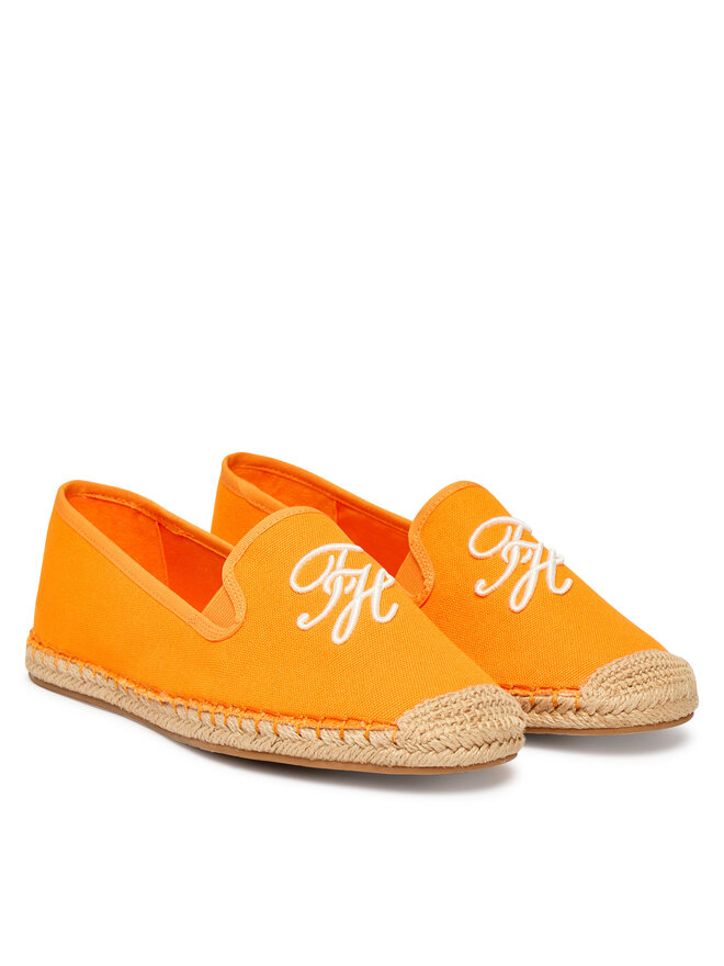 Tommy Hilfiger Espadrilles Tommy Hilfiger Th Script Summer Espadrille FW0FW09240 Orange