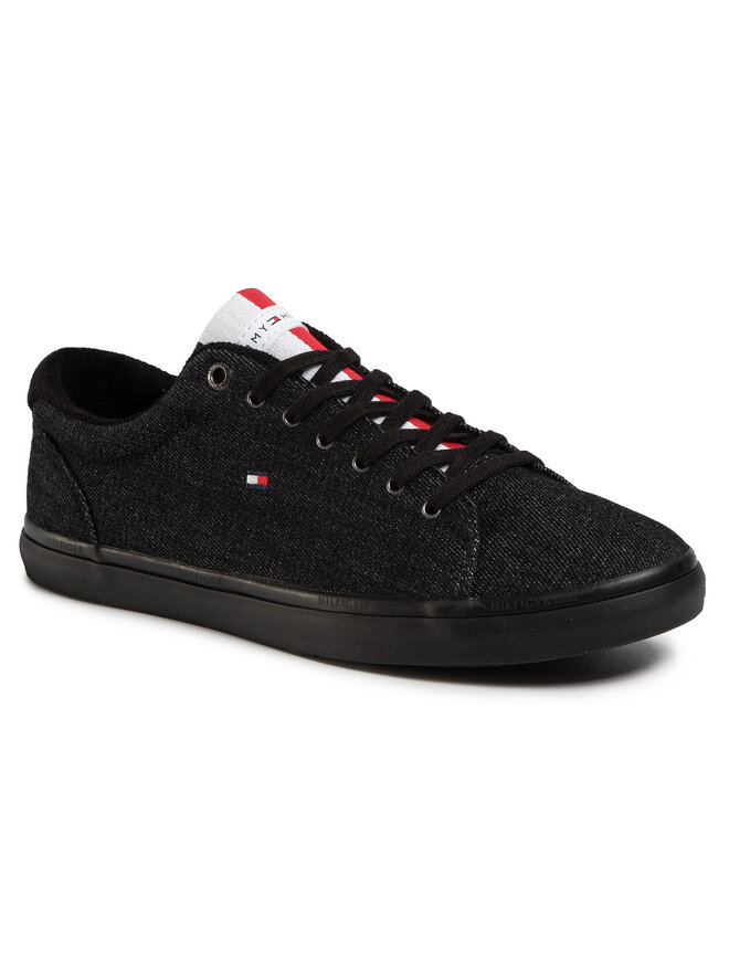 Tenisowki Tommy Hilfiger Essential Long Lace Sneaker FM0FM02684 Czarny eobuwie .pl