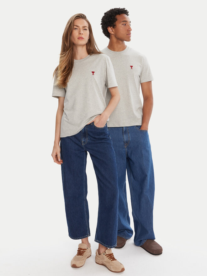 AMI PARIS AMI PARIS Camiseta BFUTS035.724 Gris Regular Fit
