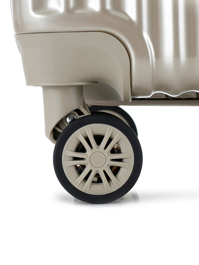 Semi Line Μεσαία Βαλίτσα Semi Line T5954-2 Χρυσό