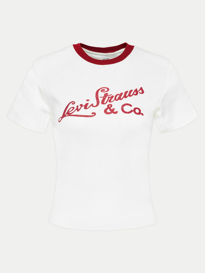 Levi's® Levi's® Marškinėliai Essential Sporty A8798-0023 Écru Slim Fit