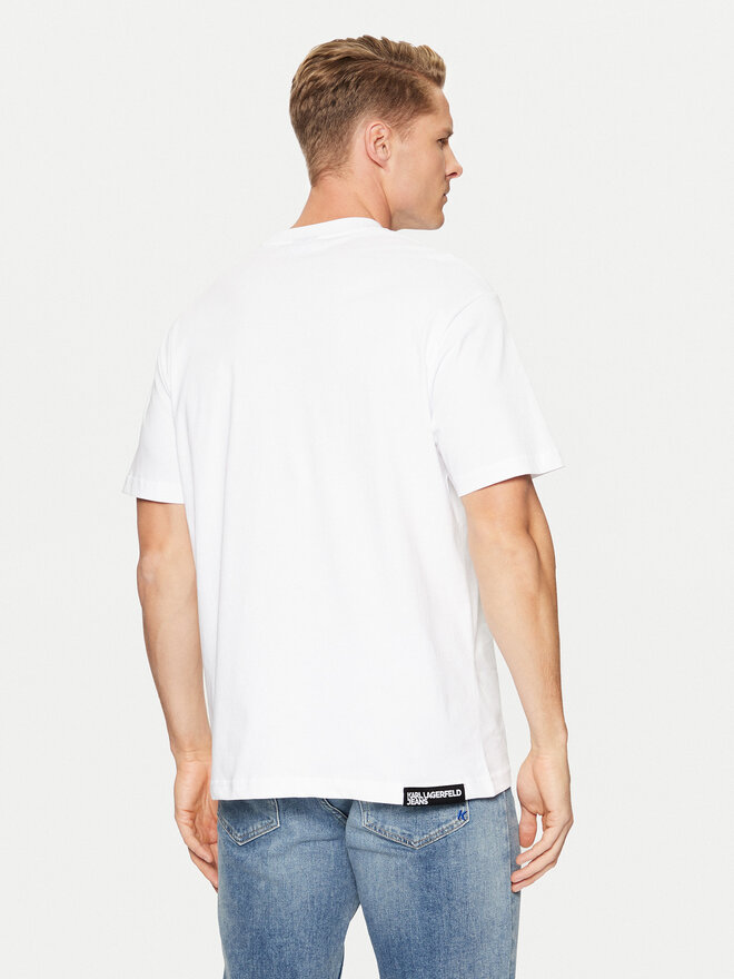 Karl Lagerfeld Jeans Karl Lagerfeld Jeans T-Shirt A1M17002 Weiß Regular Fit
