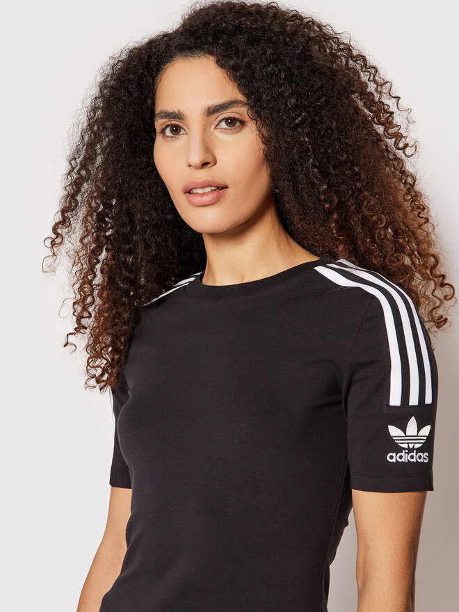 adidas adidas Marškinėliai Tight Tee FM2592 Juoda Slim Fit