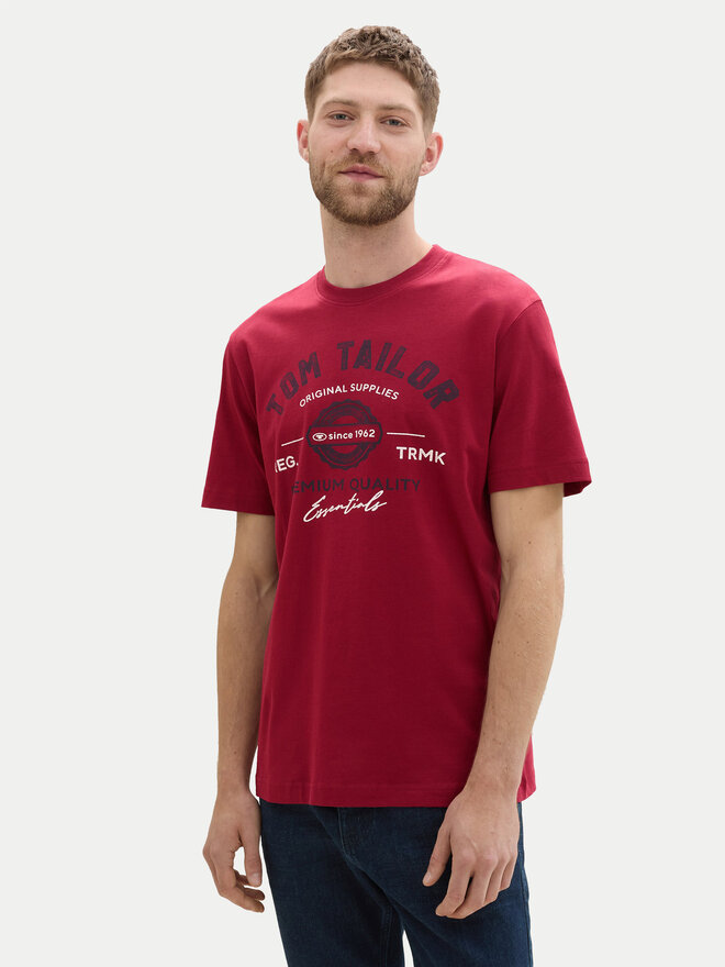 Tom Tailor Tom Tailor Póló 1037735 Piros Regular Fit