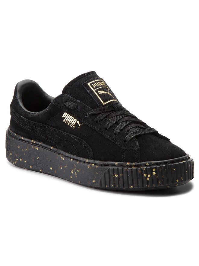 Scarpe puma suede platform nere clearance