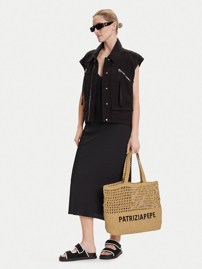 Patrizia Pepe Ročna torba Patrizia Pepe 2B0119/V039 Bež