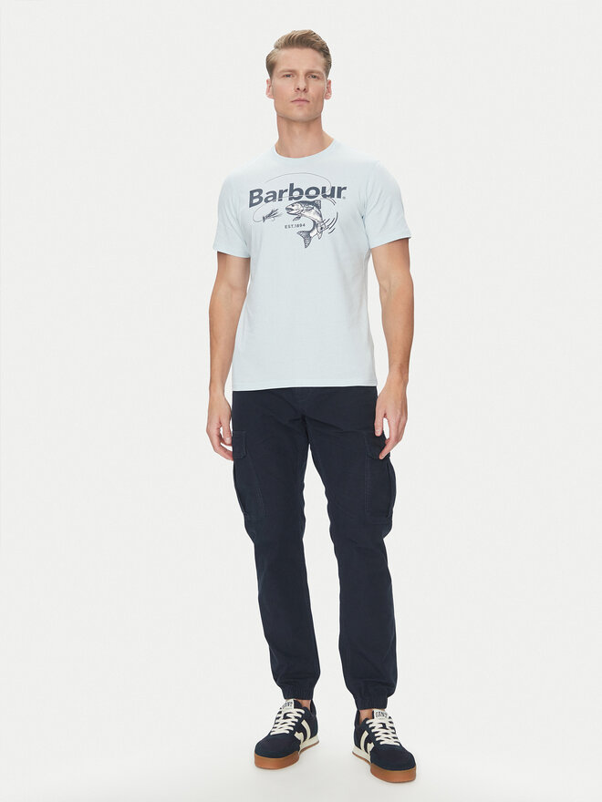 Barbour Barbour Camiseta Lydd MTS1396BU61 Celeste Regular Fit