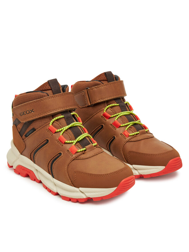 Geox Botines planos Geox J Flexyper Plus J56LCC 0FUME C0616 D Marrón