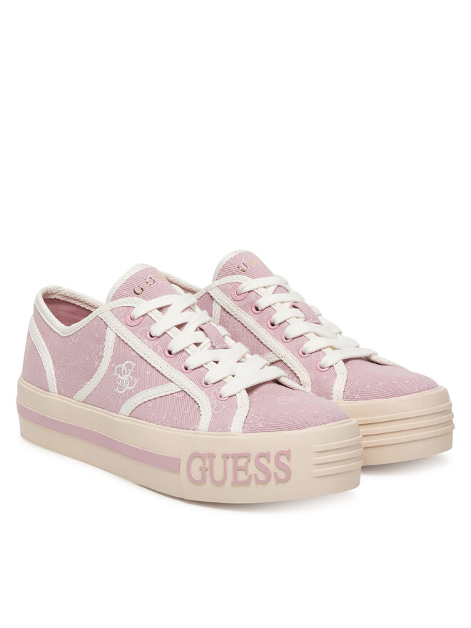 Guess Sneakers aus Stoff Guess FLPI2S FAL12 Rosa