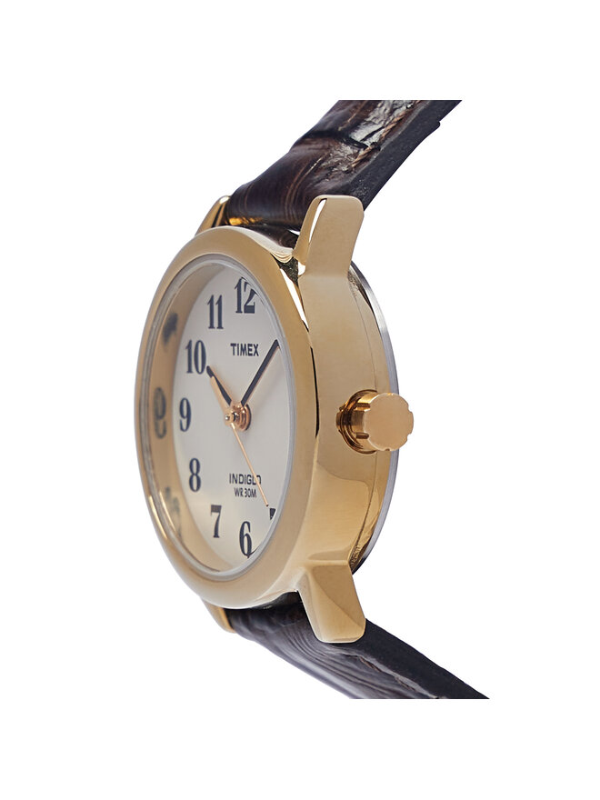 Timex Zegarek Timex Easy Reader T20071 Brązowy