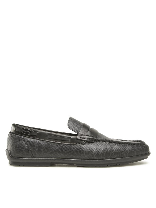 Calvin Klein Mokassins Calvin Klein Logo Hw Driver Mono HM0HM00843 Schwarz