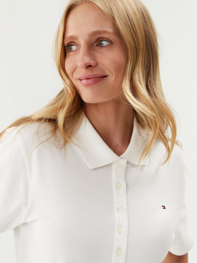 Tommy Hilfiger Tommy Hilfiger Polo marškinėliai 1985 WW0WW37820 Écru Regular Fit