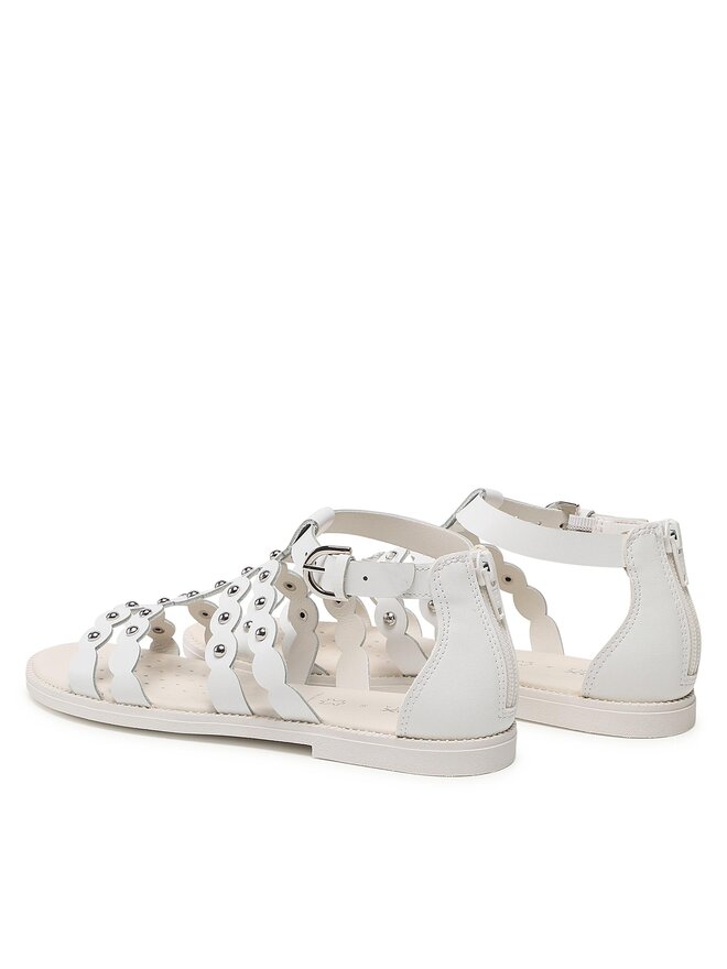 Geox Сандали Geox J Sandal Karly Girl J3535D043BCC1000 D Бял