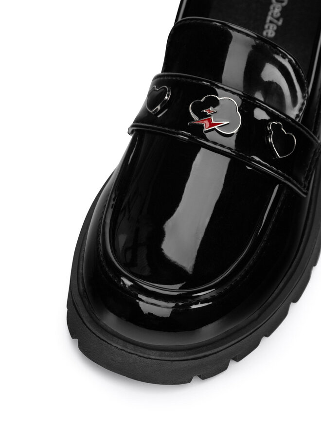 DeeZee Loafersy DeeZee CM240510-1 Czarny