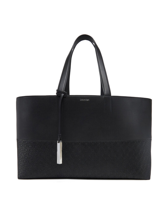 Calvin Klein Borsetta Calvin Klein Ck Mixmedia Shopper_Mono K60K613166 Nero